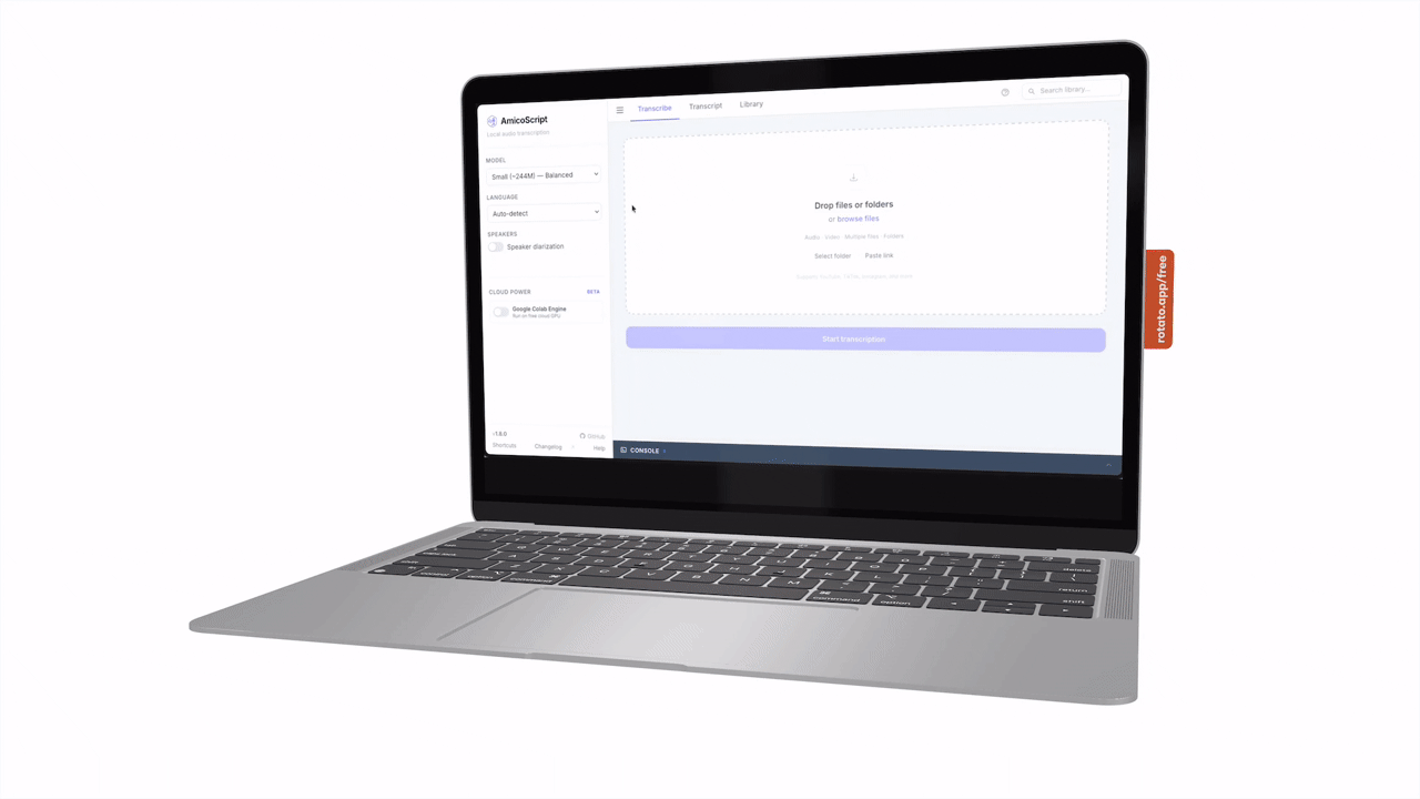 AmicoScript demo